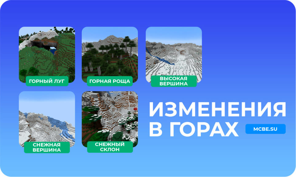 Какие изменения есть в горах игры