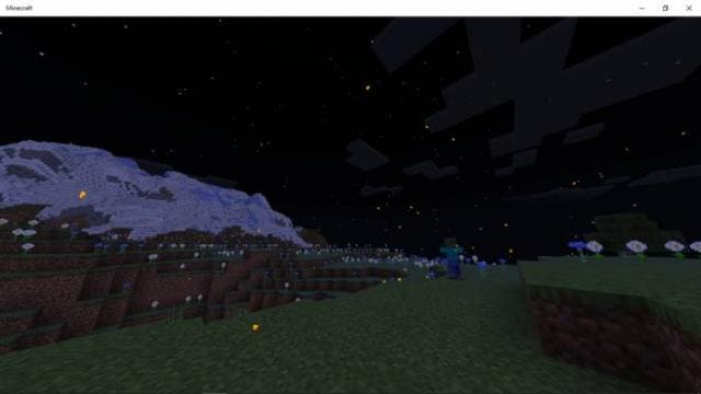 Светлячки летают ночью в игре