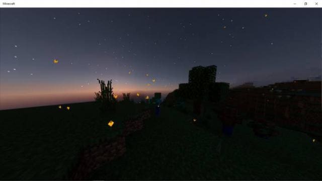 Светлячки летают ночью в игре 4