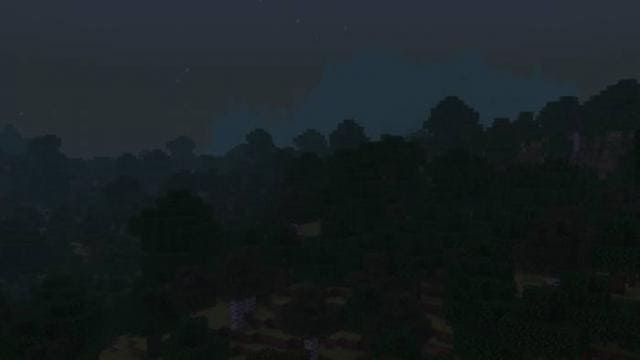 Улучшенный вид игрового мира ночью