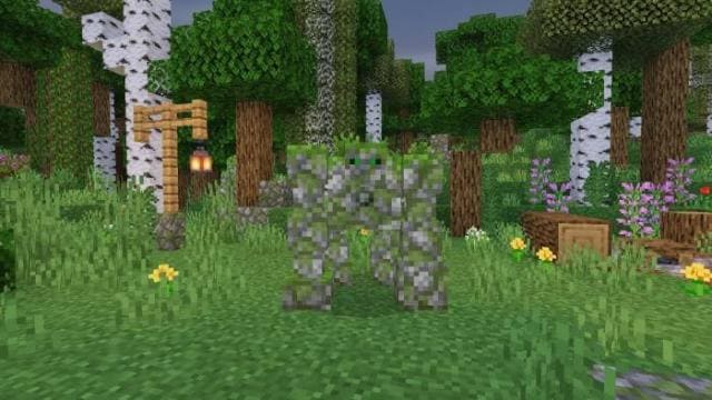 Голем из замшелового булыжника в игре