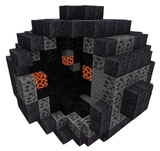 Жеода из угольной руды