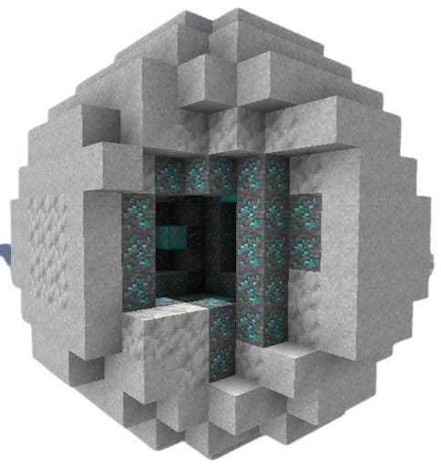 Жеода из алмазной руды