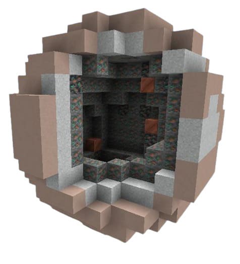 Жеода из медной руды