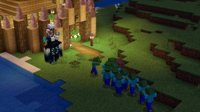 Варден охраняет дом от зомби