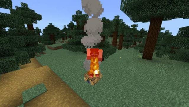 Горящий персонаж