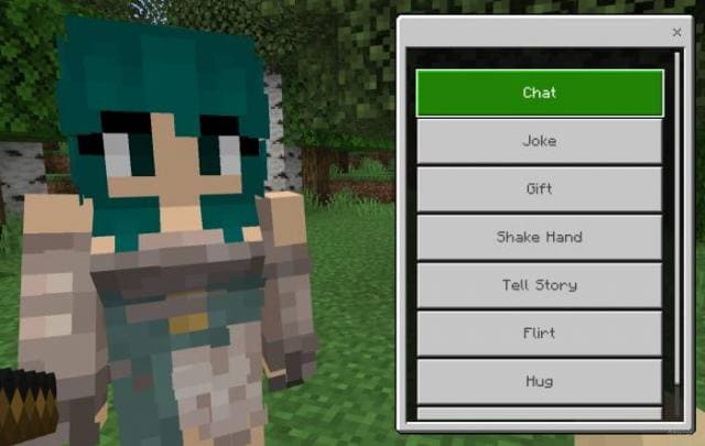 Меню взаимодействия с НПС