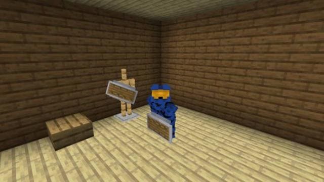 Игрок отбивается Щитом