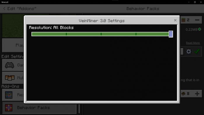 Настройка для всех блоков