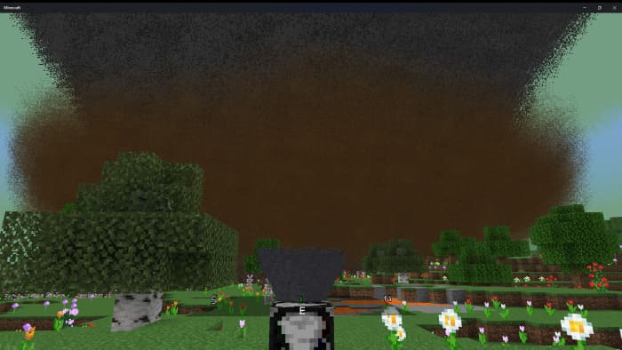 Огромный ураган и радарный блок