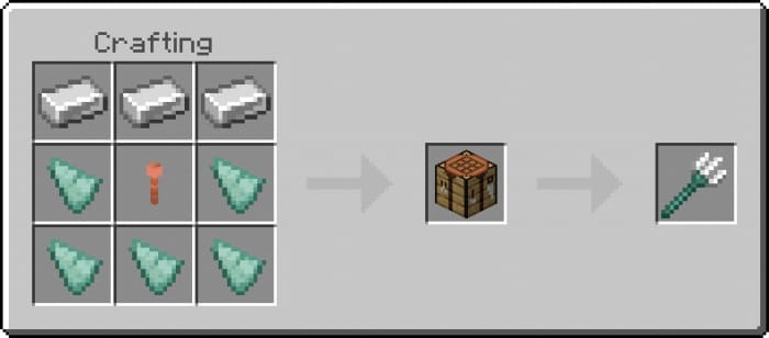 Рецепт крафта трезубца