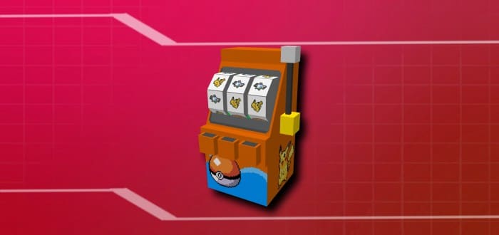Игровой автомат на розовом фоне