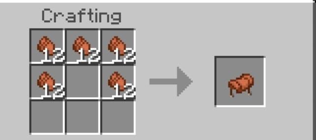 Рецепт крафта брони для волка с помощью броненосца