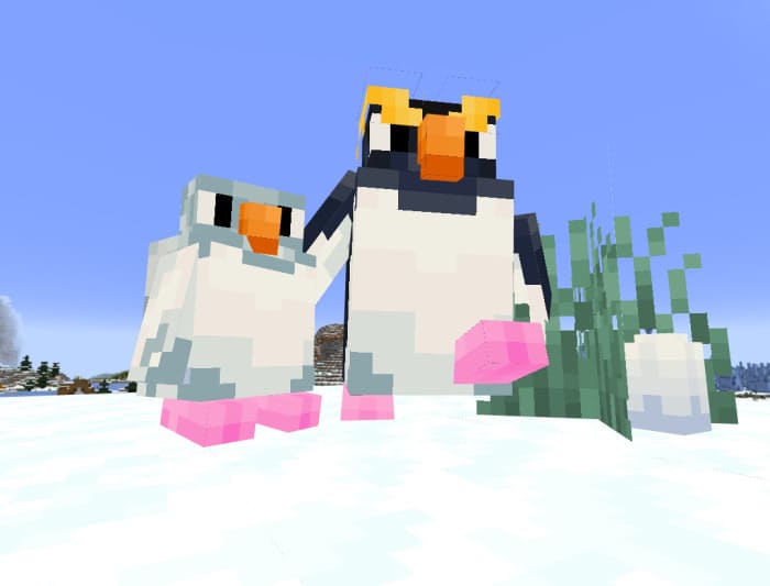 Большой и маленький пингвин