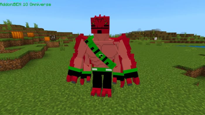 Персонаж красного цвета с 4 руками