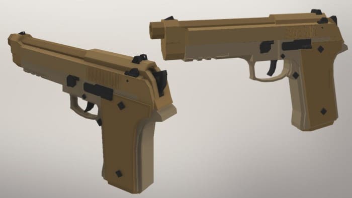 2 пистолета пустынного света