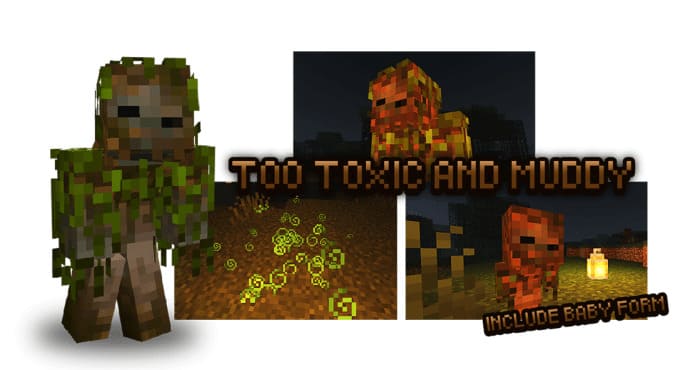 Болотный монстр с эффектами