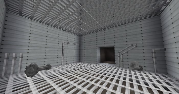 Белая комната из решеток 1