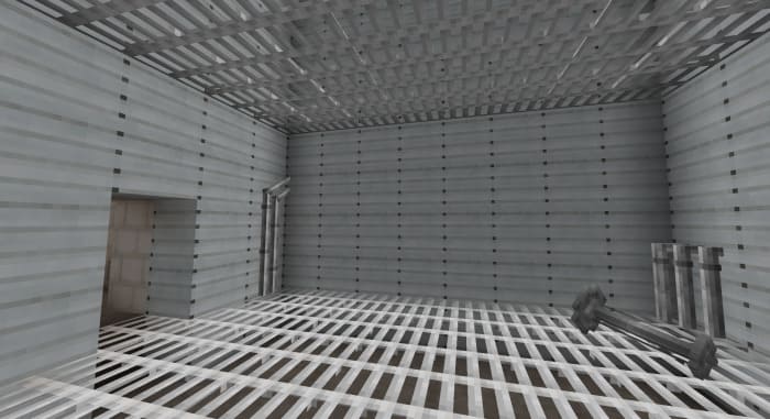 Белая комната из решеток 2